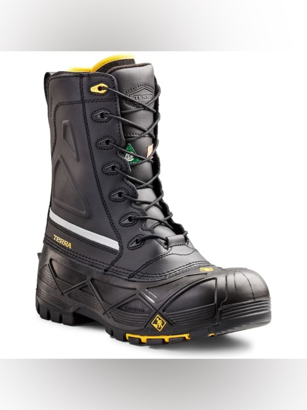 NEW Terra Men’s Crossbow Composite Toe Waterproof Work Boot Black | Size 12